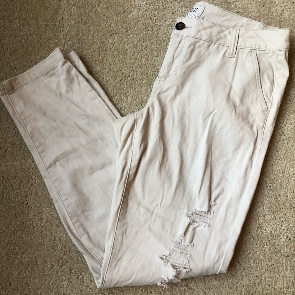 BKE destructed khakis